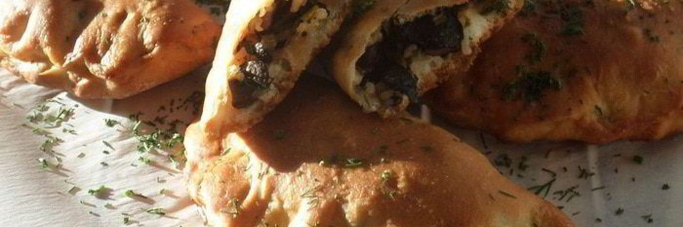 Постные пирожки с рисом и грибами