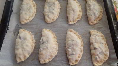 постные пирожки с рисом и грибами