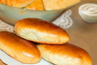 Пышные пирожки на молоке