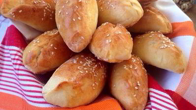 скороспелые пирожки с печенью и овощами