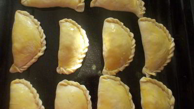 слоеные пирожки с тыквой