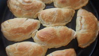 слоеные пирожки с тыквой