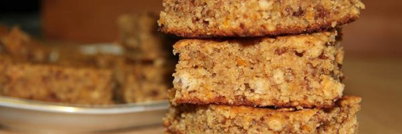 Апельсиновый брауни с грецкими орехами