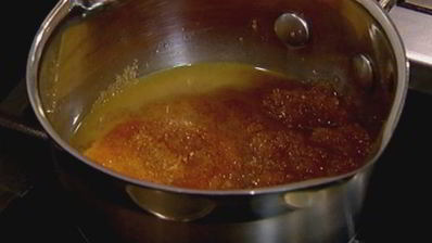 апельсиновые брауни с грецкими орехами