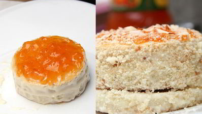 ароматное абрикосовое пирожное