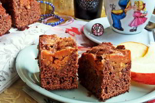 Брауни с арахисовым верхом