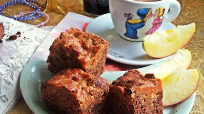 брауни с арахисовым верхом