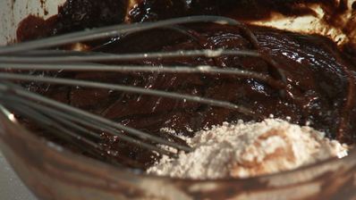 брауни с черникой