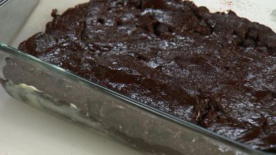 брауни с черникой