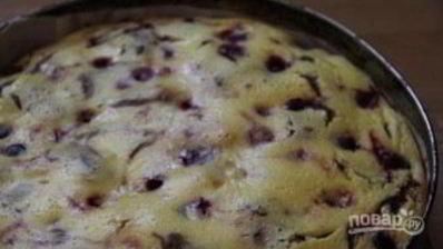 брауни с творогом и вишней