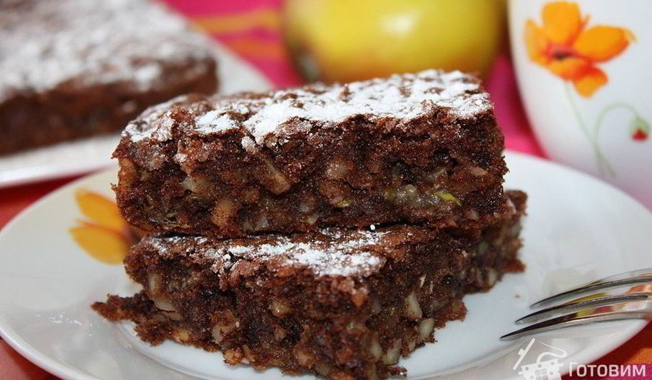Рецепт брауниза с цуккини и орехами