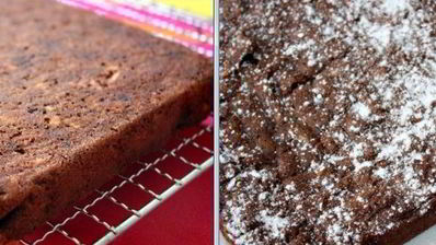 брауниз с цуккини и орехами