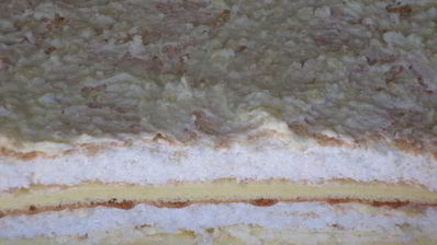 кокосовое пирожное с нежным сливочным кремом