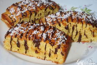 Кокосовые пирожные с шоколадом