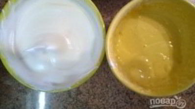 лимонное пирожное с белковым кремом