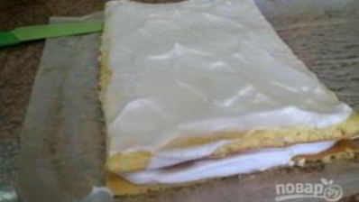 лимонное пирожное с белковым кремом