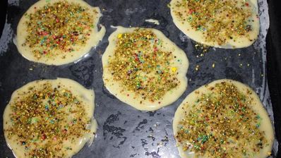 новогодние пирожные елочки с начинкой