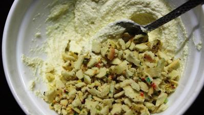 новогодние пирожные елочки с начинкой