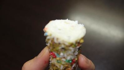 новогодние пирожные елочки с начинкой