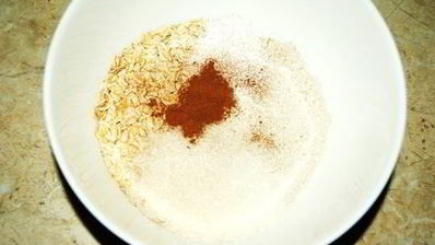 пирожное из овсянки с яблоком и йогуртом