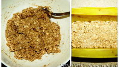 пирожное из овсянки с яблоком и йогуртом