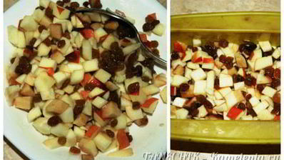 пирожное из овсянки с яблоком и йогуртом