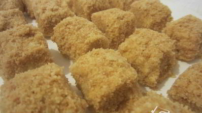 пирожное мини наполеончики из слоеного теста