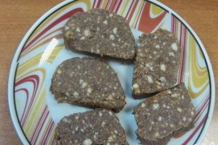 Пирожное Шоколадная колбаска