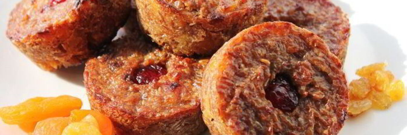 Пирожные из пророщенной пшеницы