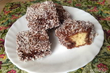 Пирожные Ламингтон