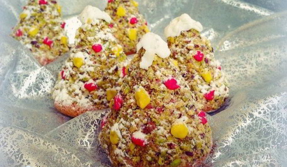 Рецепт пирожных новогодних елочек