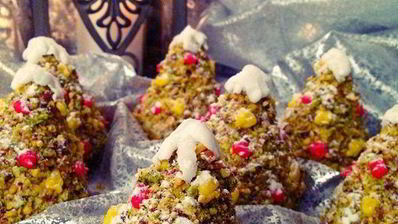 пирожные новогодние елочки