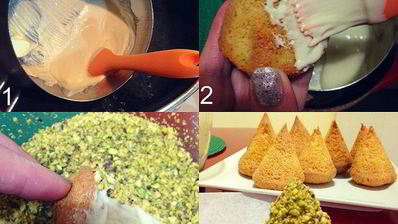 пирожные новогодние елочки