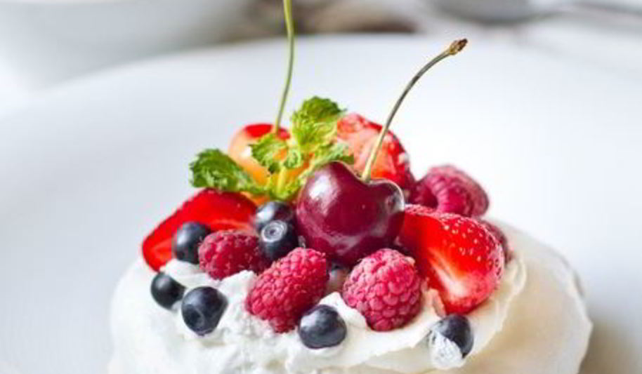 Рецепт пирожных павлова с ягодами