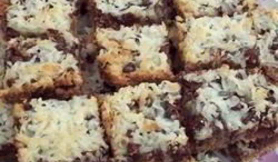 Рецепт пирожных с кокосом, шоколадом и сгущенкой