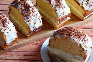 Пирожные с кремом из сыра маскарпоне