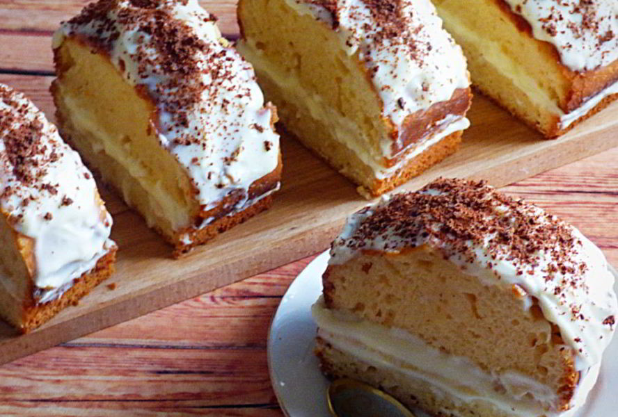 Пирожные с кремом из сыра маскарпоне