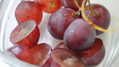 пирожные с виноградом