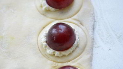 пирожные с виноградом