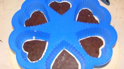 пирожные сердце для влюбленных