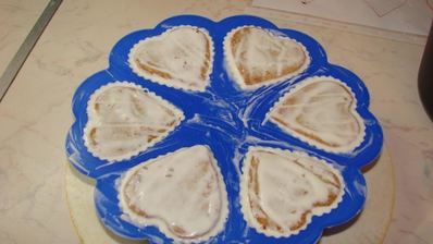 пирожные сердце для влюбленных