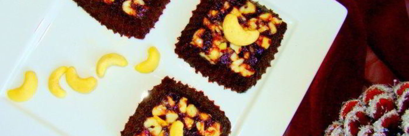 Постное брауни с кешью за 10 минут