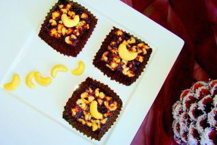 Постное брауни с кешью за 10 минут