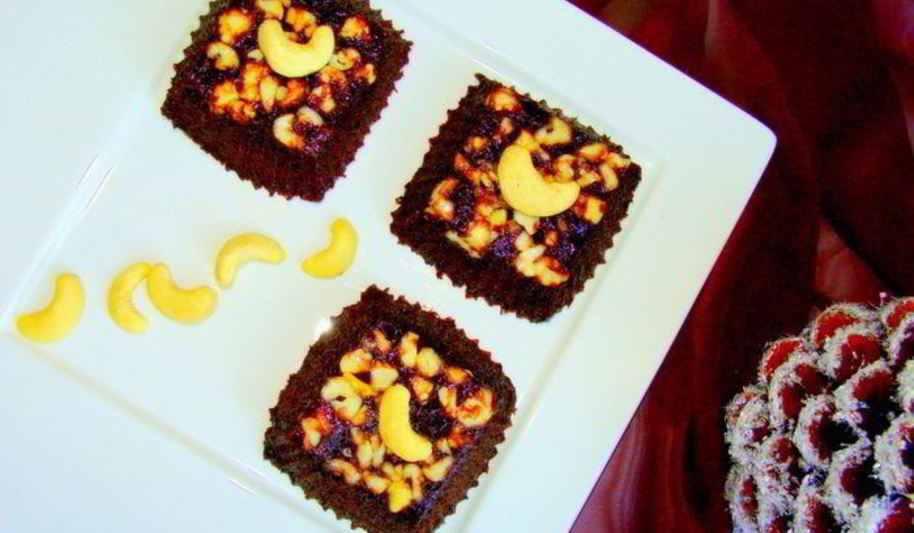 Рецепт постного брауни с кешью за 10 минут