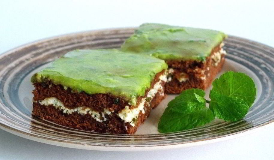 Рецепт шоколадна-мятных брауни
