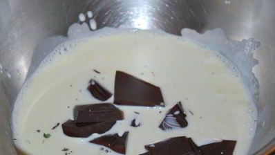 шоколадно-мятные пирожные с арахисовой пастой