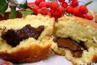 Сливочное пирожное с шоколадом