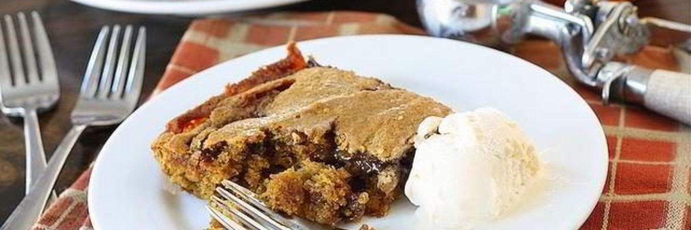 Тыквенные пирожные с карамелью и шоколадом