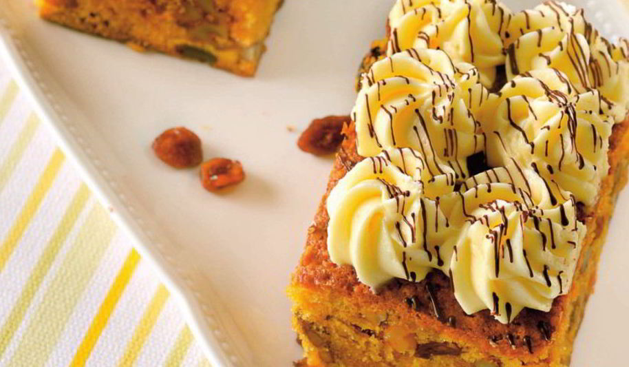 Рецепт тыквенных пирожных с сырно-шоколадным кремом