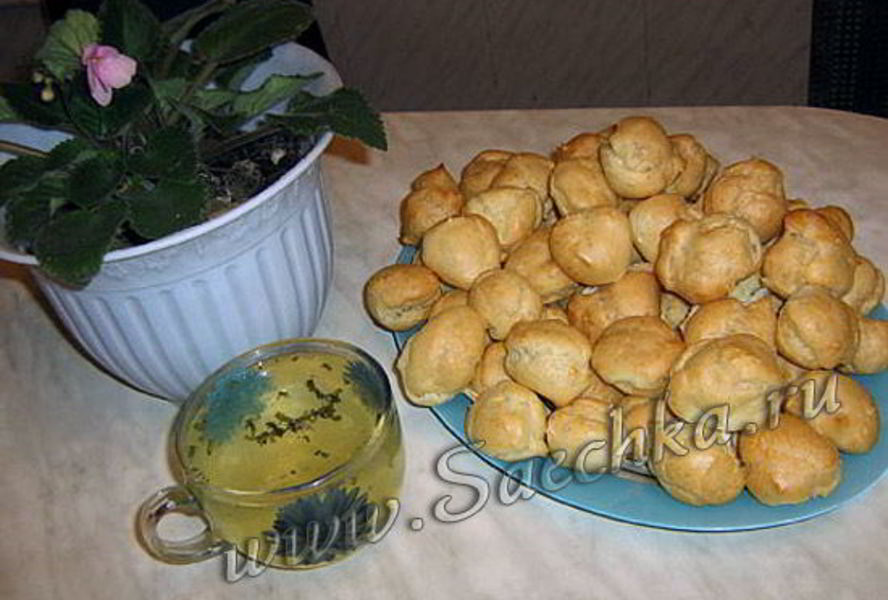 Заварные пирожные с сырным кремом